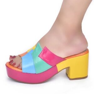 Ascendancy Multi-Color Leather Slide Sandals